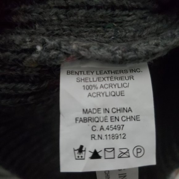 Bentley Leathers Inc. Thick knit hat w/fold - Picture 5 of 11